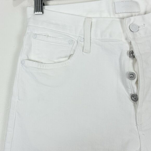 Mother Mens MR Tooth and Nail The Highball Jeans Straight Leg White Size 29X31 - Picture 3 of 13